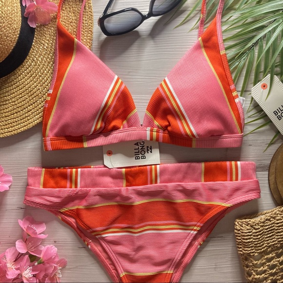 Billabong Striped Tanlines Bikini Set 👙 - Picture 5 of 14